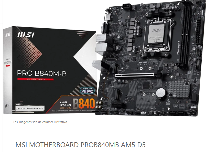 PRO B840M-B - PCSystem Uruguay